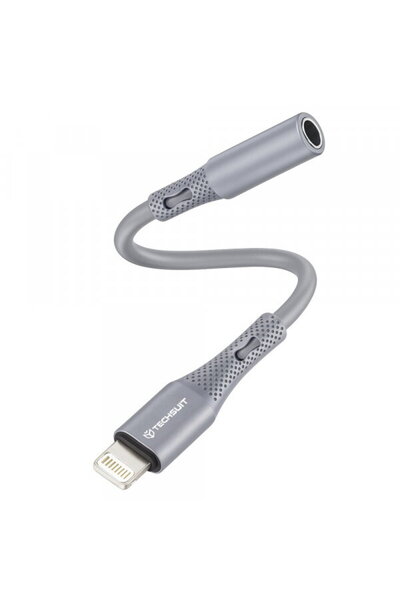 Techsuit Adaptor audio Lightning - 3.5mm AC2 SoundFlex, Gri