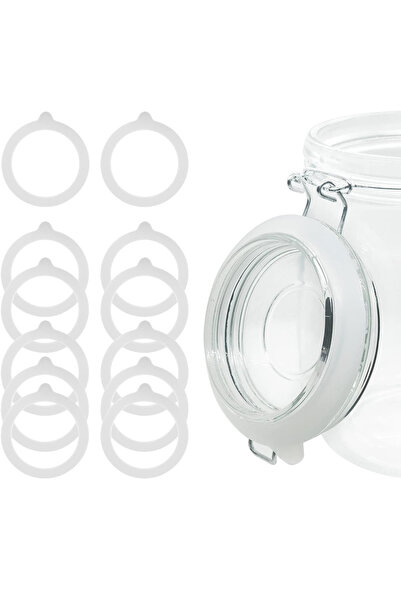 Choice1 12CS Seals Rings for Glass Jars, Airtight Silicone Replacement Gasket...