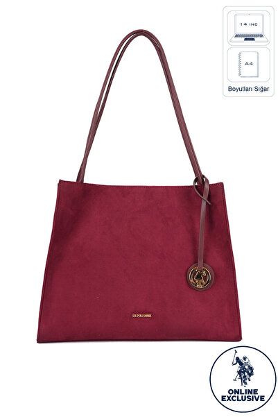 U.S. Polo Assn. Burgundy Women's Shoulder Bag Us26806 Online Exclusive