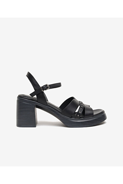 Greyder Kadın Siyah Topuklu Sandalet 6Y2US59369