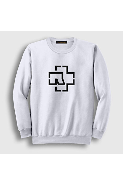 Presmono Unisex bela majica sa logotipom Rammstein 105618tt