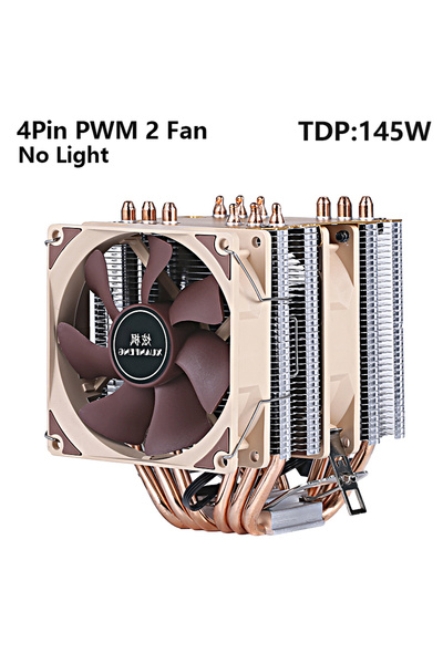 Choice35 مبرد معالج XUANFENG ذو لون ثابت 115x-1200-1700-AMD، مزود بـ 6 أنابيب...
