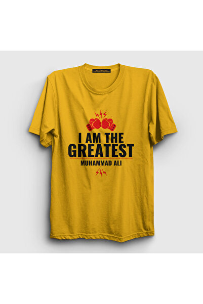 Presmono Unisex žuta Najveća Muhammad Ali T-shirt 230228tt