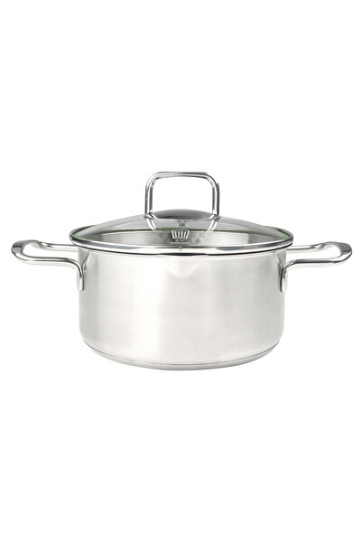 FACKELMANN Oală inox 18/10 Chefkoch Munchen 20 cm cu gradație interioară, sis...