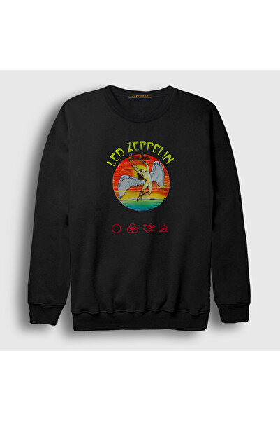 Presmono Unisex Black Swan Led Zeppelin Sweatshirt 96793tt