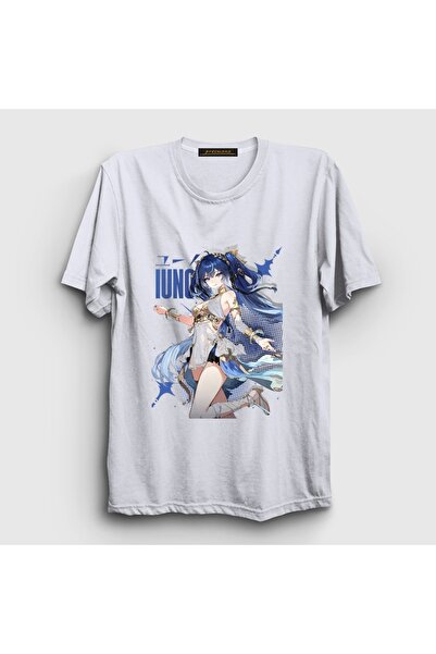 Presmono Unisex White Iuno Wuthering Waves T-Shirt 617498Tt