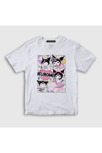 Presmono Unisex Kids White Poster Kurami Kuromi T-Shirt 568889Tt