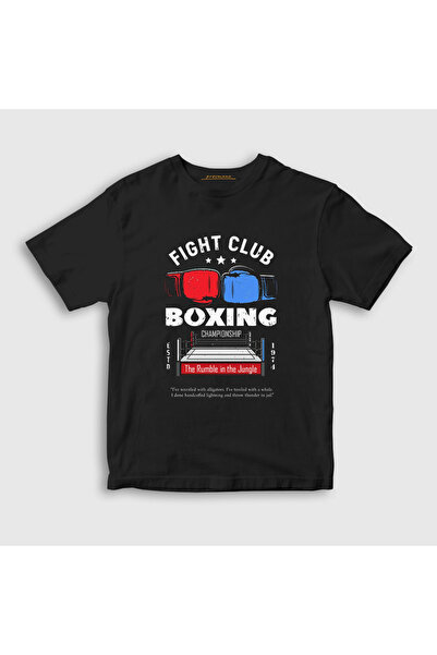 Presmono Black Unisex Kids Boxer - Ufc Mma Gift Boxer T-Shirt 496141 Tt