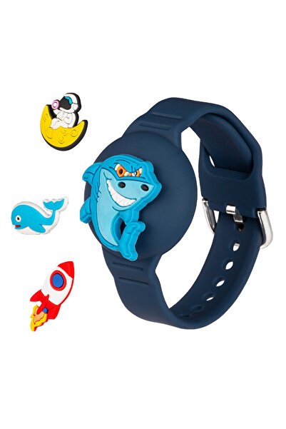 Choice Blue AirTag Bracelet for Kids Hidden Cartoon Wristband for Air Tag Tra...
