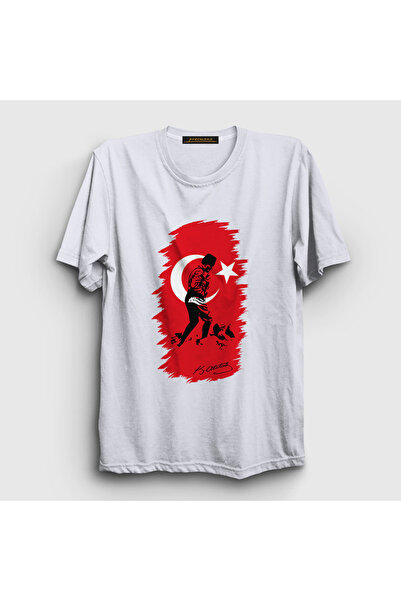 Presmono Unisex Bela 19. maj 29. oktobar 10. novembar Atatürk Kocatepe T-shir...