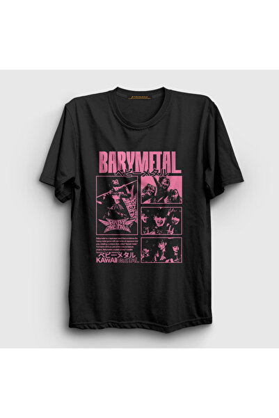 Presmono Unisex Black Kawaii Music Babymetal T-Shirt 527381 Tt