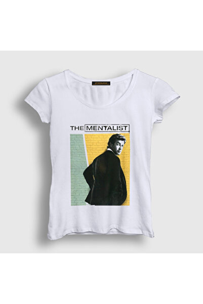 Presmono Kadın Beyaz Patrick Jane The Mentalist T-Shirt 568432tt