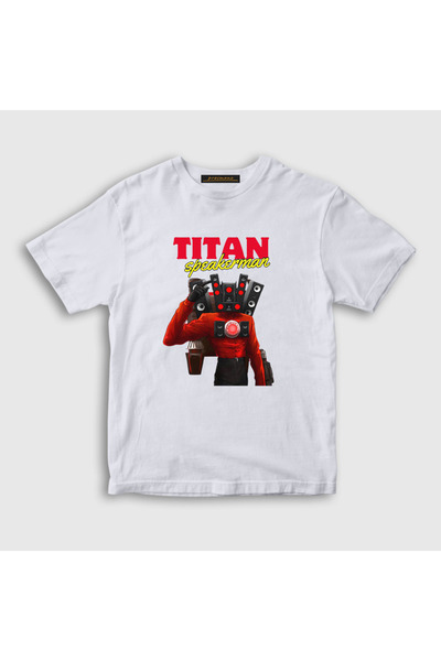 Presmono Beli Titan Speakerman Skibidi Toalet Dete T-shirt - 482647tt