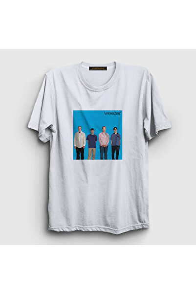 Presmono Unisex White Band Music Weezer T-Shirt 506648 Tt