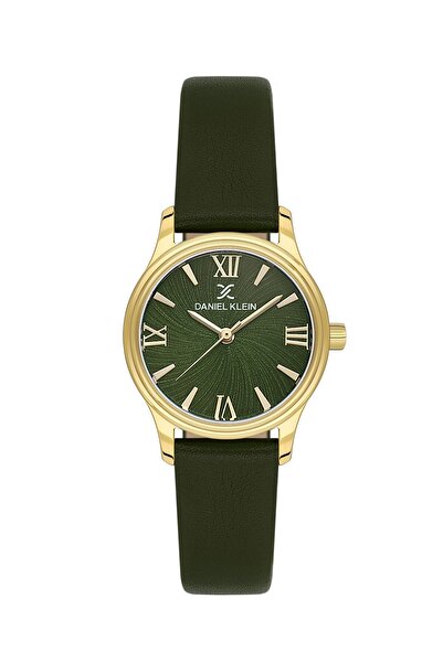 Daniel Klein Kasaza Gold Cord Green Color 28 mm Women's Wristwatch with Gift ...