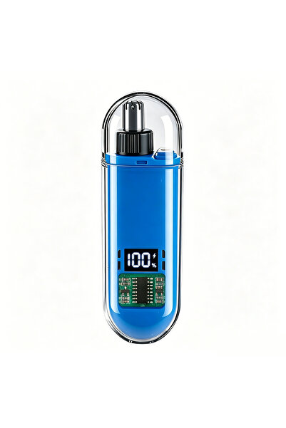 Choice Blue Men's USB Rechargeable Nose and Ear Hair Trimmer - Small, Portabl...