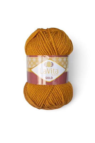 LaVita Yarn Gold Hand Knitting Yarn 100% Acrylic 100Gr (9537 Mustard)