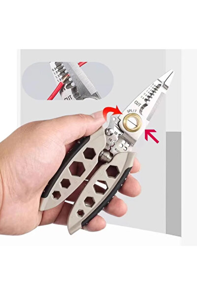 Choice 7 Stainless Steel Wire Stripper 7-inch Multi-function Electrician Wire...