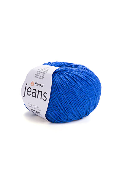 Generic Brand Νήματα Τέχνης από Τζιν 47 Saks Blue Νήμα Πλεξίματος Αμιγκουρούμ...