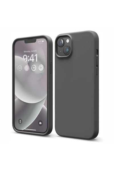 Casey Studios Силиконов калъф iPhone 13, с микрофибър, тънък, защитен, повдиг...