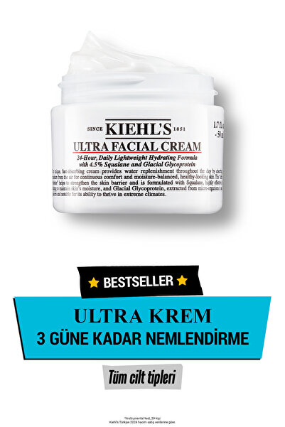 Kiehl's Ultra Facial 72 Saat Nemlendirici Etkili Günlük Yüz Kremi 50 ml