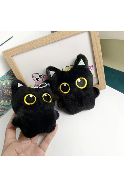 Choice 2PCS Cute Black Cat Plush Toy Shadow Doll Soft Cushion For Kids Room D...