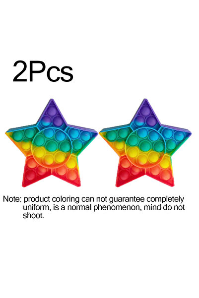 Choice1 Stars 2Pcs Hot Push Bubble Fidget Toys Sensory Autism Special Needs S...