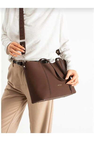 Just Polo Original Women's Large Size Great Touch Leather Shoulder Bag