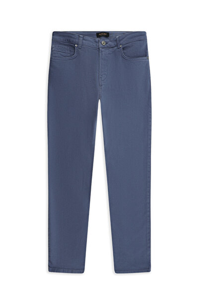 Abdullah Kiğılı Pantaloni din Lycra Canvas / Chino cu croială standard