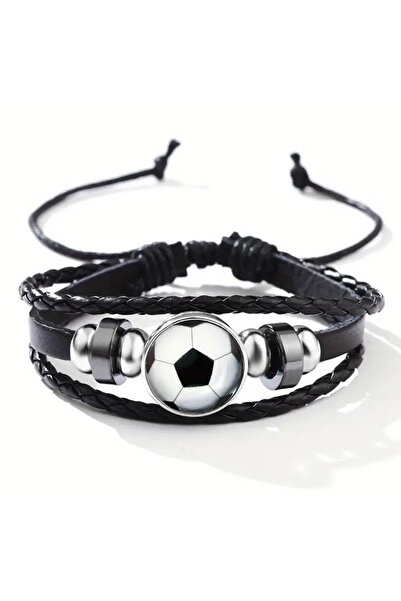 Choice1 1 Sport Football Basketball Baseball Glass Snap Button Bracelet Adjus...