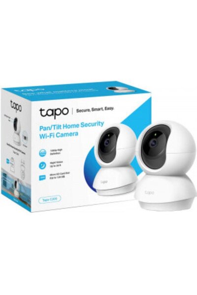 TP-LINK Camera de supraveghere Smart Tapo C200 cu Pan/Tilt 360 grade, Full HD...