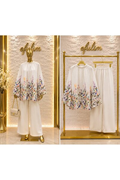 MODA S&S BZLİNE Floral desen dijital baskılı gömlek