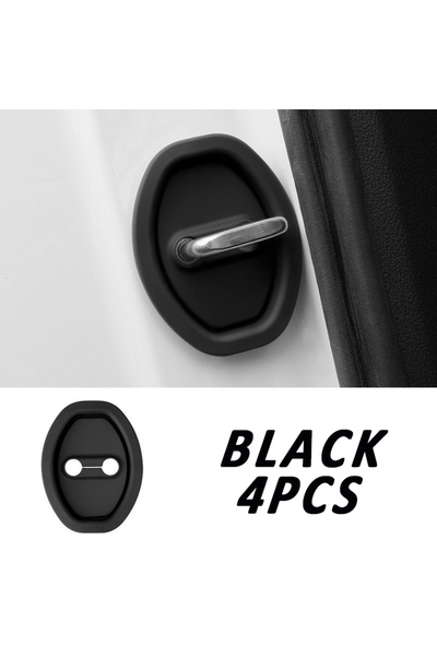 choice2 black 4pcs Car Door Shock Absorbing Buffering Mat Reduce Noise Univer...