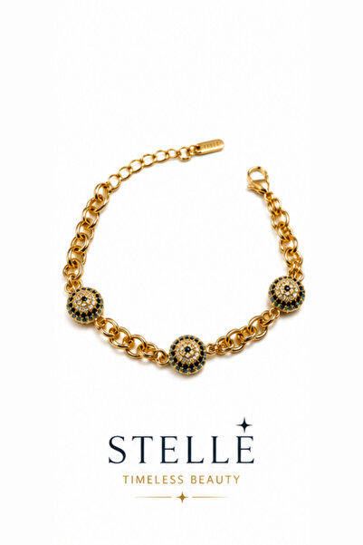 Stelle Jewelry Cm Brand Stainless Steel Gold Small Size Evil Eye Beaded Ball ...