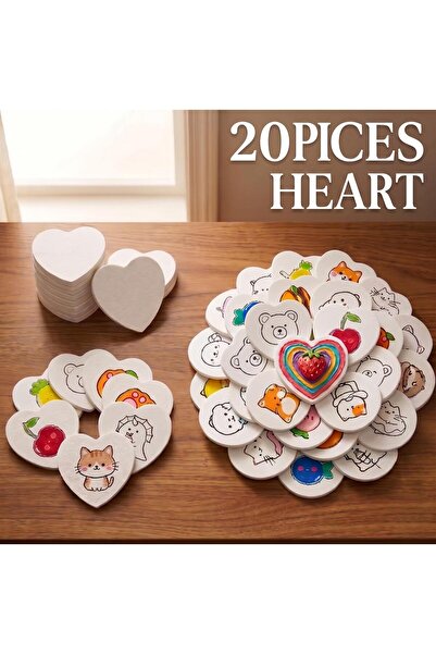 choice2 20 PCS HEART [20Pcs/50Pcs] Magic 3D Foam Explosion Art Paper Water Ac...