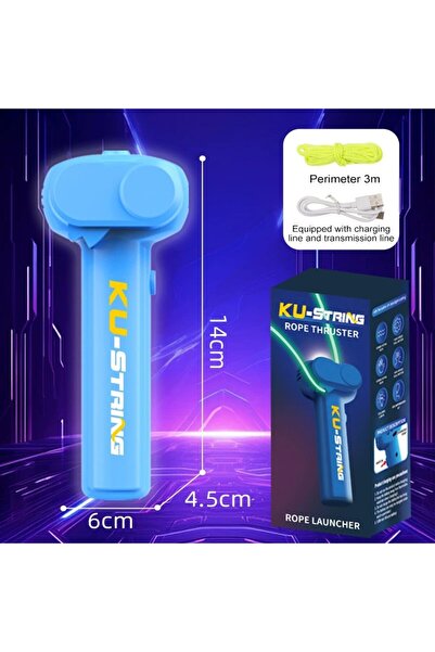 Choice blue Kids Launcher Loop Rope Toy Rope Launcher Zip String Handheld Adj...