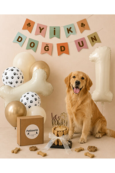 Patisserie Store Köpekler Için Xl Parti Paketi-doğum Günü Pastası, 1 Yaş Kemi...