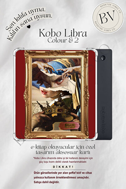 BookTok Vibes Co. Sanat Kolajları Temalı Artsy Insert - Kindle ve Kobo E-Kita...