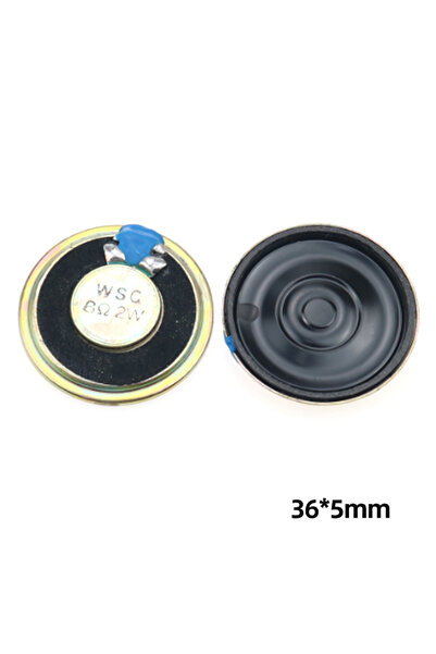 choice2 36x5mm 2PCS Ultra-Thin Mini Speaker 8 Ohms 2 Watt 8R 2W Diameter20mm ...