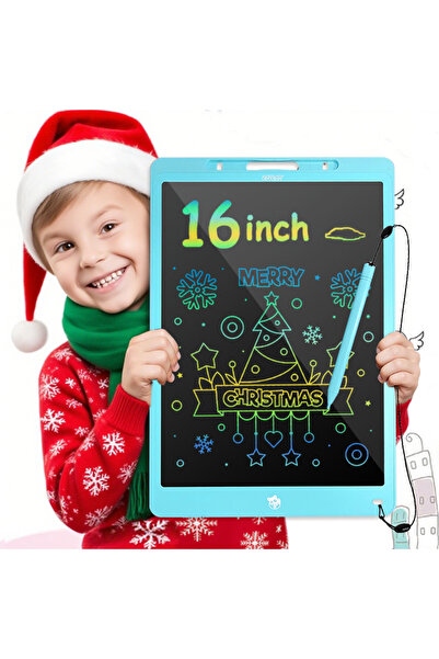 Choice9 Panda button Blue 16 Inch LCD Writing Tablet Large Electronic Color D...