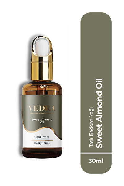 VEDRA AROMATHERAPY & SKINCARE Tatlı Badem Yağı %100 Saf Soğuk Sıkım — Cilt & ...