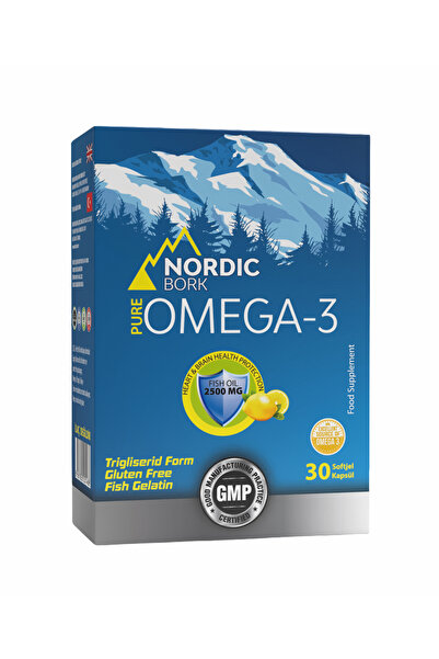 bork nordic Bork Pure Omega-3 30 Softjel – Yüksek Emilimli Balık Yağı, EPA & ...