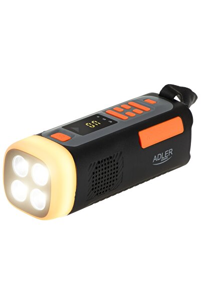 adler Radio AD1920, solar, dinam, power bank de 4500mAh, Bluetooth, lanternă ...