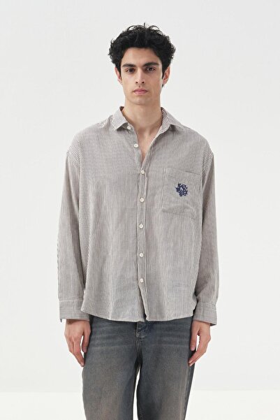 Hiccup GIESTO Men's Striped shirt, long sleeve, with buttons and Functional P...