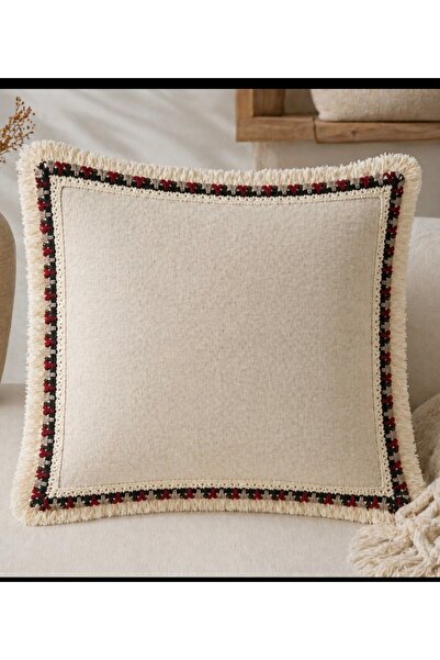 oiphome fashion designer Κάλυμμα μαξιλαριού Bohemian, φυσικό λινό 43x43, ακατ...