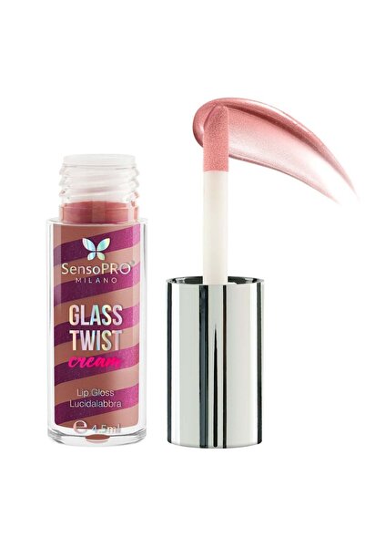 SensoPRO Milano Γκλος χειλιών Glass Twist Cream SensoPRO Milano, Σκούρο Ροζ
