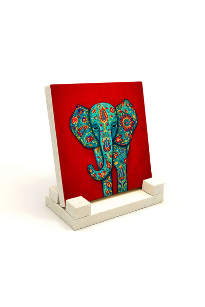 Sadrazam Πέτρινη βάση γραφείου με μοτίβο ελέφαντα 10x10 1G-Fil3