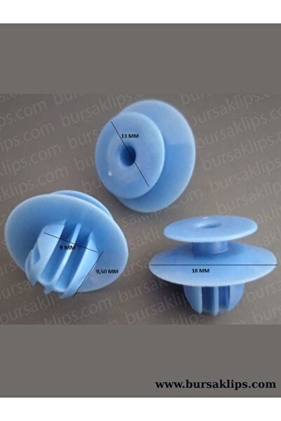 bursaklips 6109- Mitsubishi L200-Pajero Mudguard Mouth Clip Mu000977 (10 Pcs)