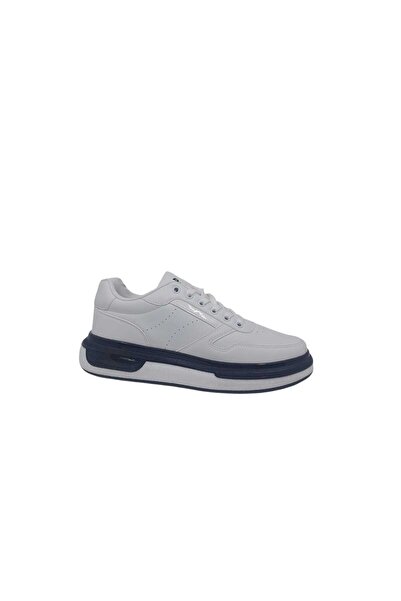 Zerhan Cap 2040 Pantofi sport eleganti pentru bărbați, albi, cu șireturi, pen...