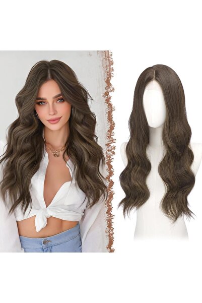 Dotail FESHFEN Γυναικεία Περούκα, Κυματιστή, Μήκους 60 εκ., Συνθετικά Μαλλιά,...